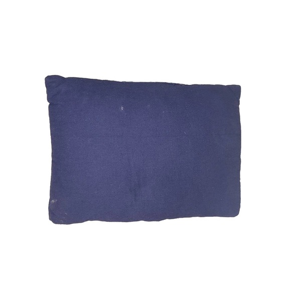 Santa Claus Tapestry Pillow - on roof checking list with bag of toys ~ 17" x 11" - Picture 9 of 9